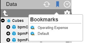 Learn how to use bookmarks in IBM Planning Analytics Workspace