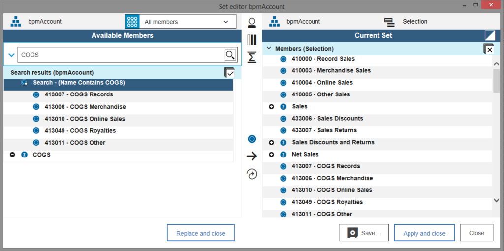 IBM Planning Analytics Tips & Tricks: Working with the PAx Set Editor