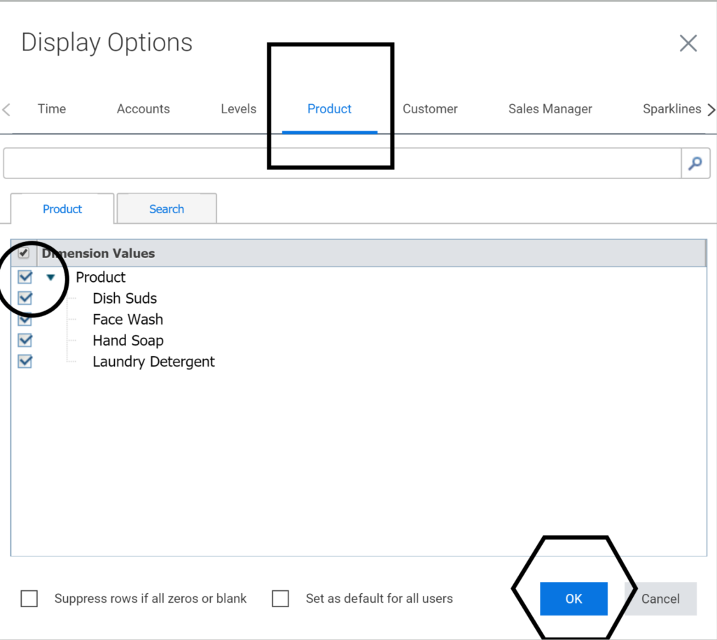 How to remove repetitive total rows from Adaptive Insights