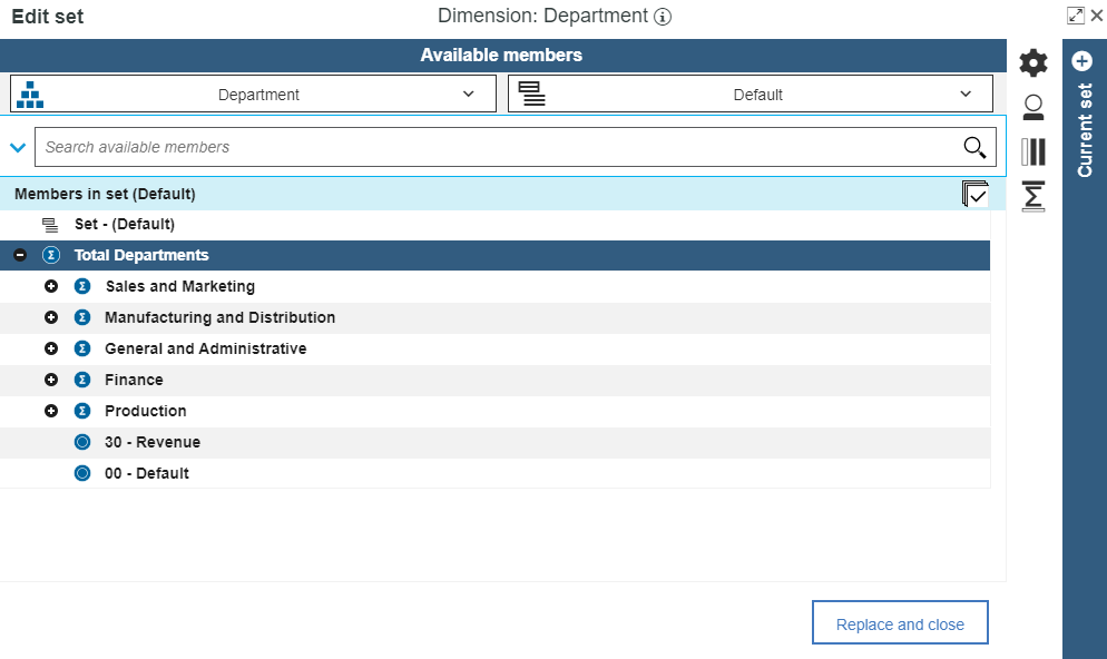 Minimizing the subset area in IBM Planning Analytics