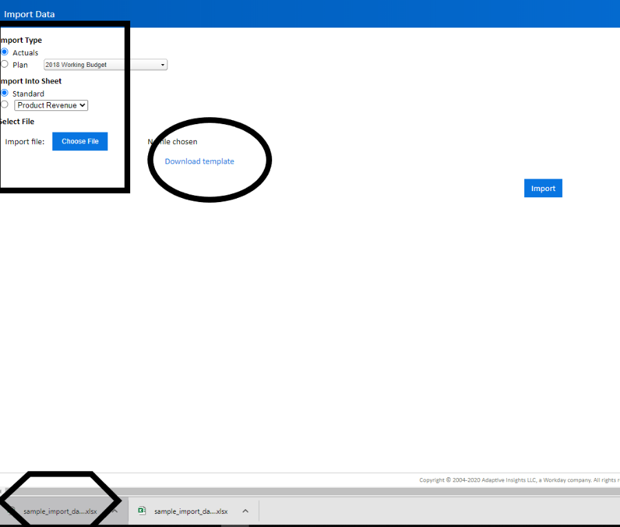 Learn how to use templates in Adaptive Planning