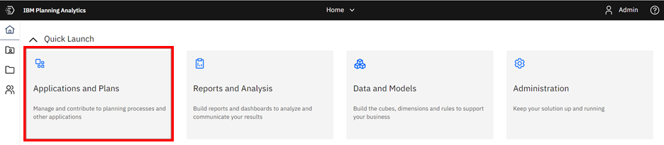 IBM Planning Analytics Workspace: Introduction to Apps and Plans