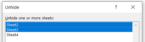 IBM Planning Analytics Tips & Tricks: Unhide Multiple Excel Sheets