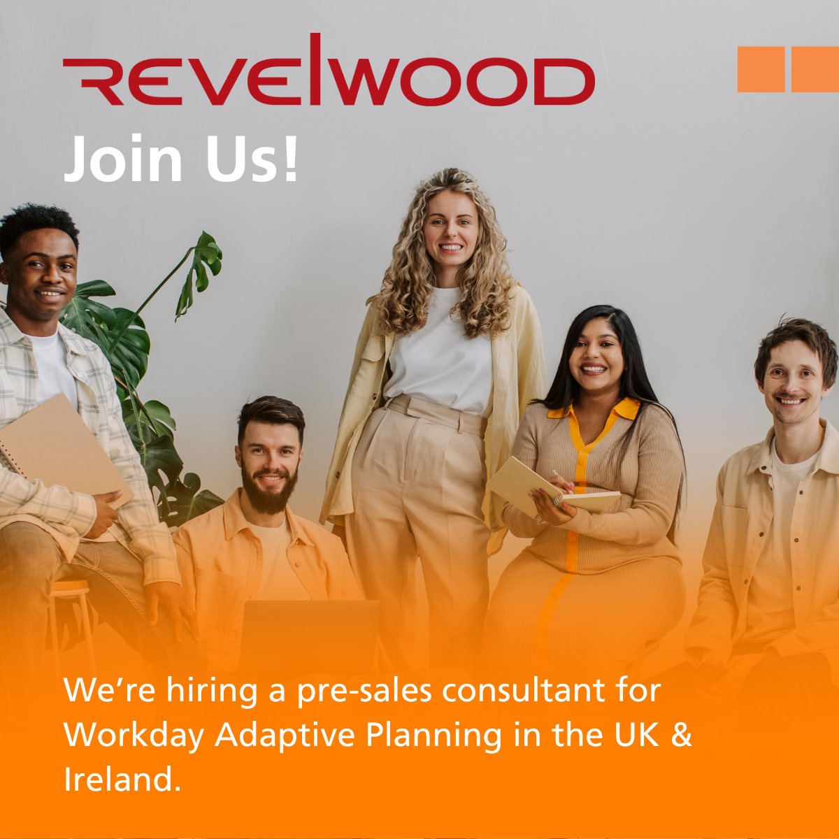 Revelwood seeks a pre-sales consultant for our exciting and growing Workday Adaptive Planning business in Europe