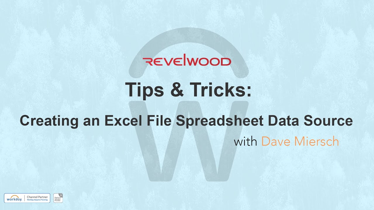 Creating an Excel File Data Source